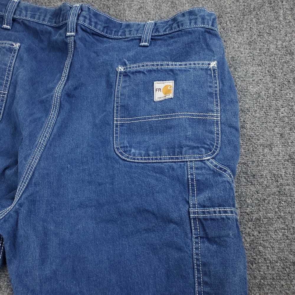 Carhartt FR Carpenter Jeans Mens 42x30 Flame Resistant Denim Workwear 290-83 - Picture 13 of 14